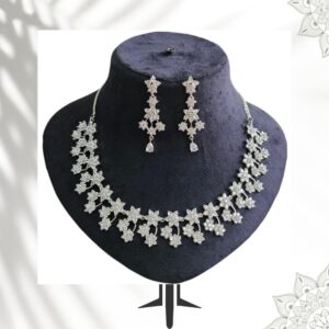 sparkling floral elegance jewellery set